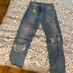 LF Distressed denim jeans size 25